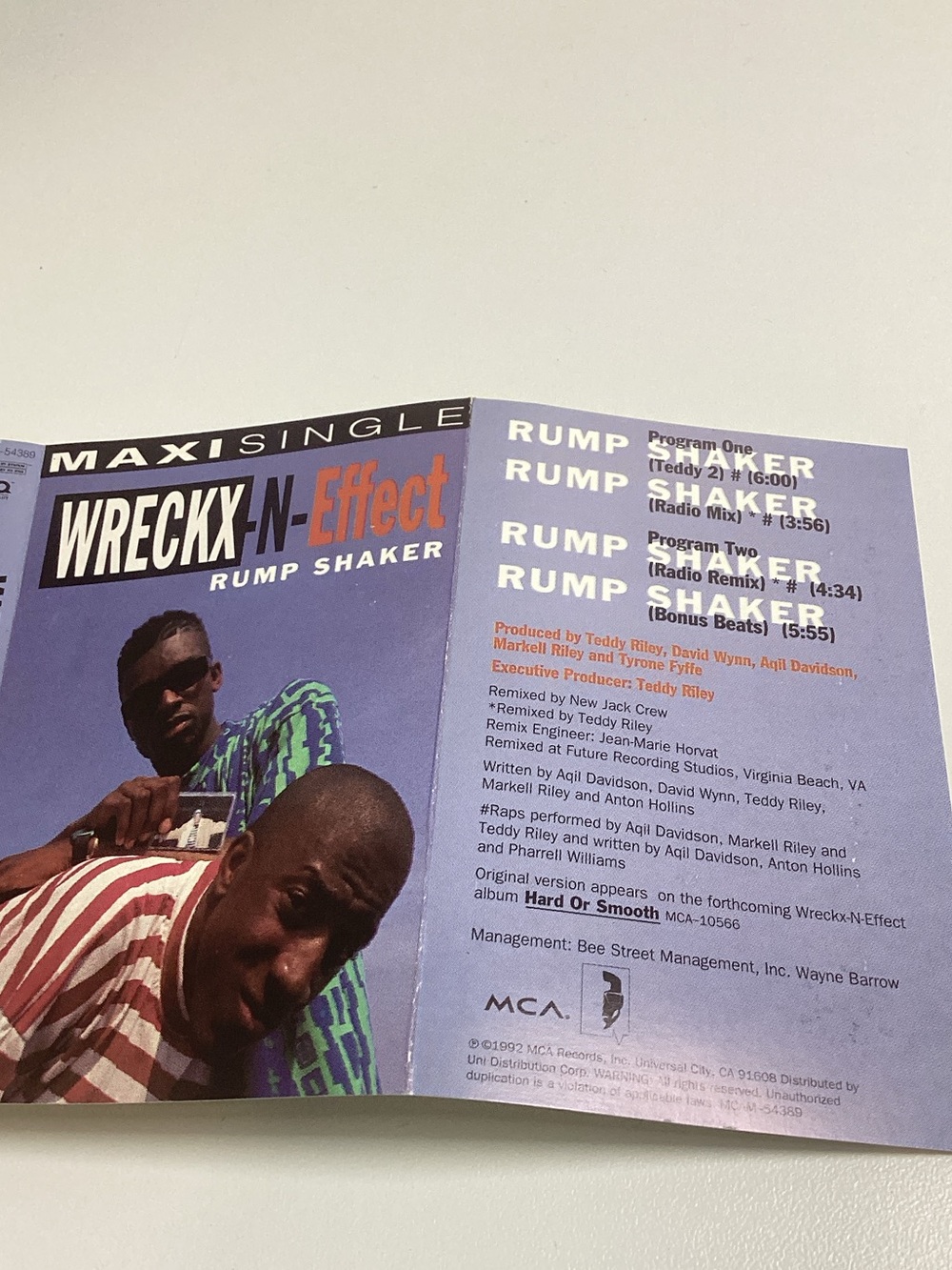 🐵 Wreckx-N-Effect "Rump Shaker" Maxi Single Cassette - Picture 5 of 7
